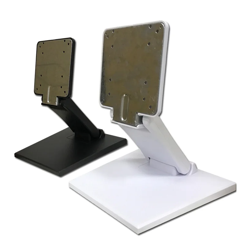 TouchView Black/White Color Desktop Monitor Holder 10-27 Inch LCD LED Folding Display Touch Screen Stand Monitor Mount In Stock