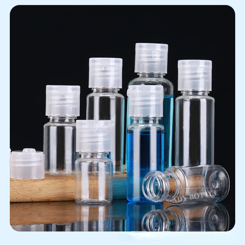 Transparent Empty Bottle Plastic Portable Travel Refillable Cosmetics Liquid Dispensing Butterfly Cover Containers