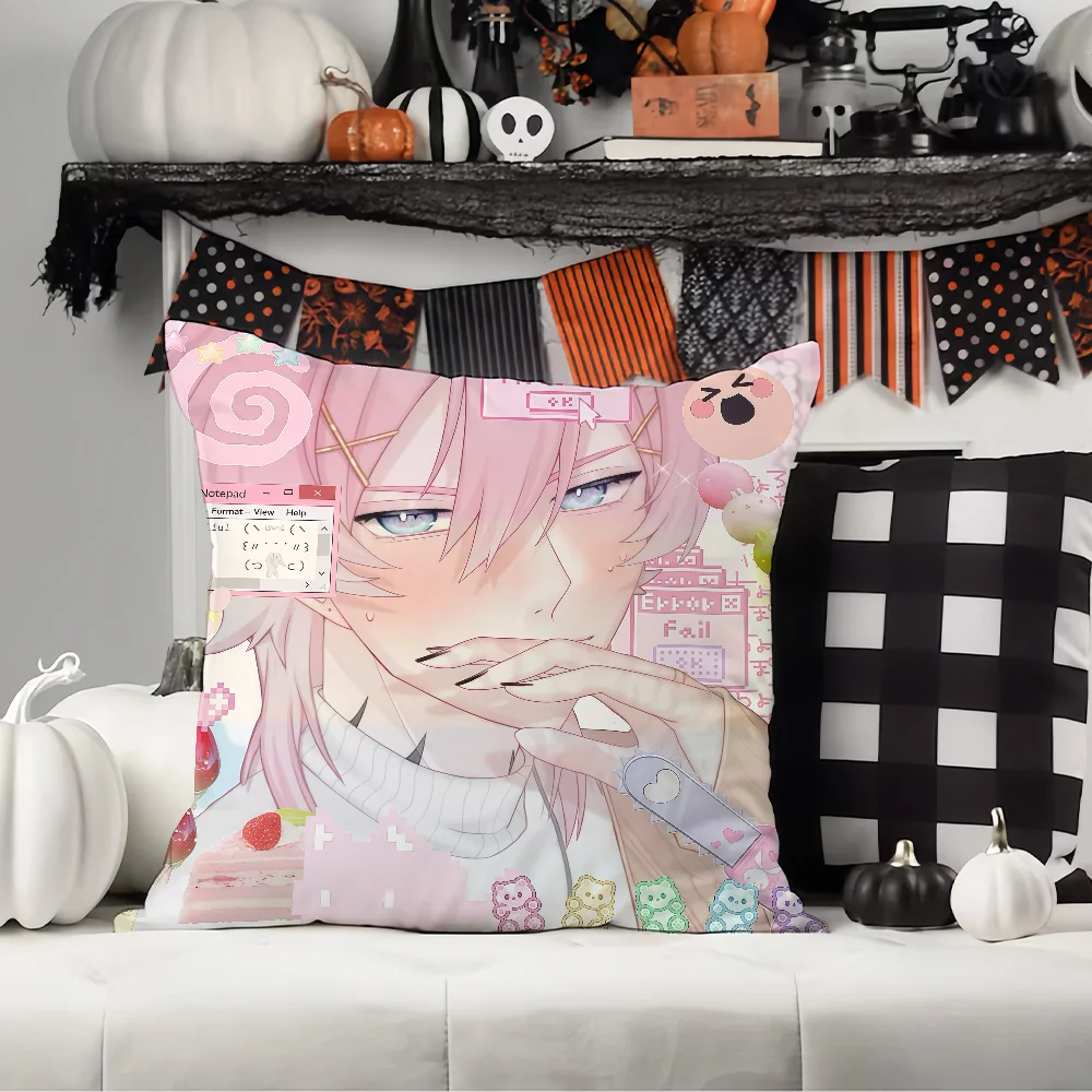 Game 14 Days With You Ren cushion cover Square Office Bedroom Headboard Sofa Living Room Backrest Cushions Sleeping
