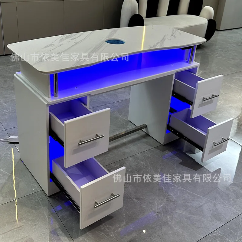 طاولة أظافر مبيعات المصنع مباشرة طاولة مانيكير يابانية جديدة بسيطة وحديثة على الإنترنت طاولة مانيكير للمشاهير كابي مانيكير واحد #3