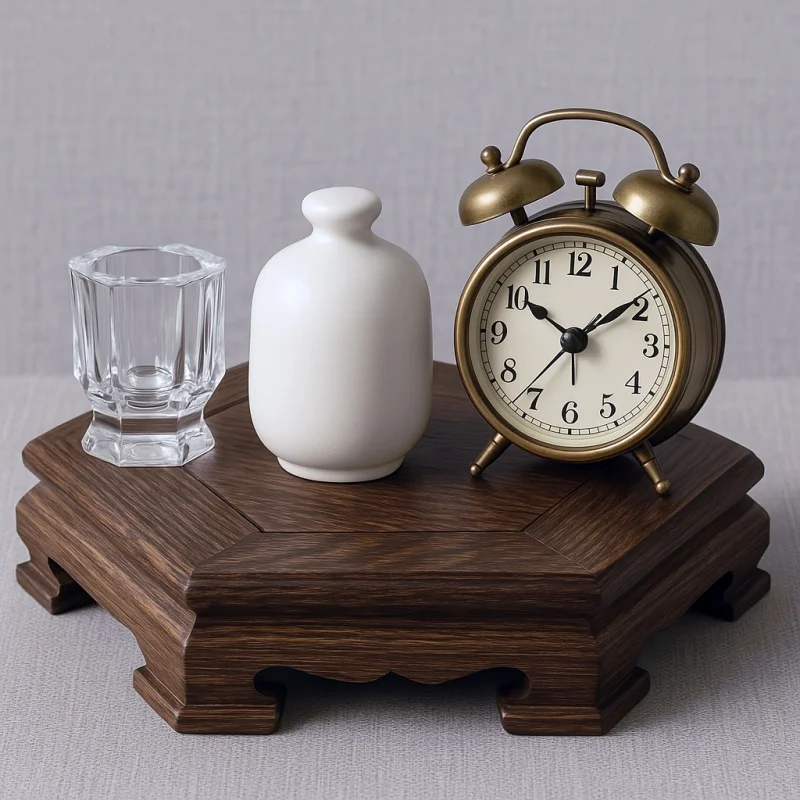 Wooden Flower Pot Stand Plant Holder Garden Decorations Bonsai Tray Pedestal Tea Sets Coffee Rack for Home Garden Decor