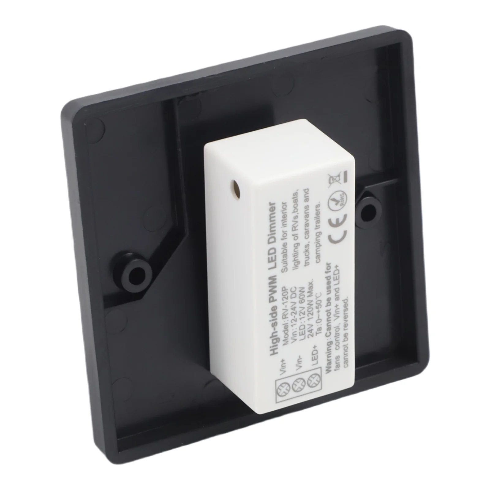 

RV Light Dimmer Switch Panel for 12-24V Low Voltage Lights with 5A Output and Smooth Adjustable Brightness Knob