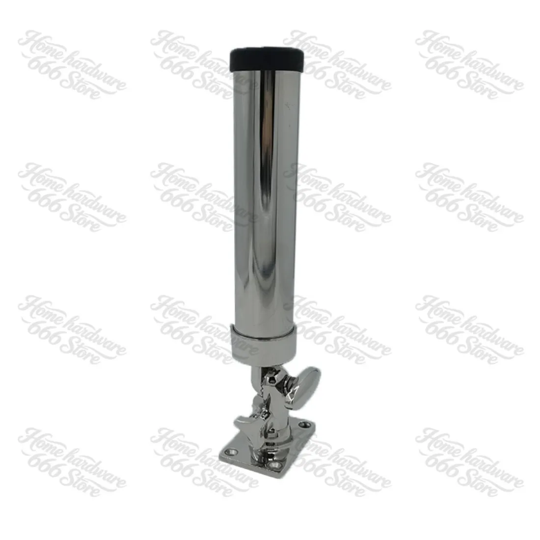 Square Bottom Adjustable Fishing Rod Holder 316 Stainless Steel Fishing Rod Insert Tube Vertical Deck Marine Yacht Accessories