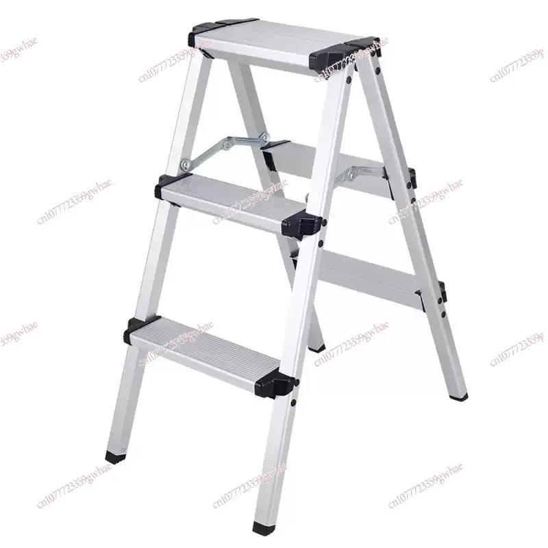 Widened Double Sided Folding Step Ladder Household Aluminum Alloy Anti-slip Telescopic Ladder Photographic Stool