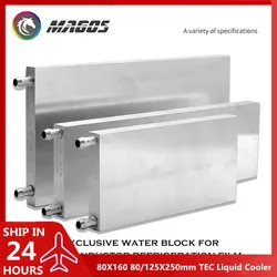 Aluminum Water Cooling Block 80X160 80/125X250mm Server Miner Mining Radiator TEC Liquid Cooler