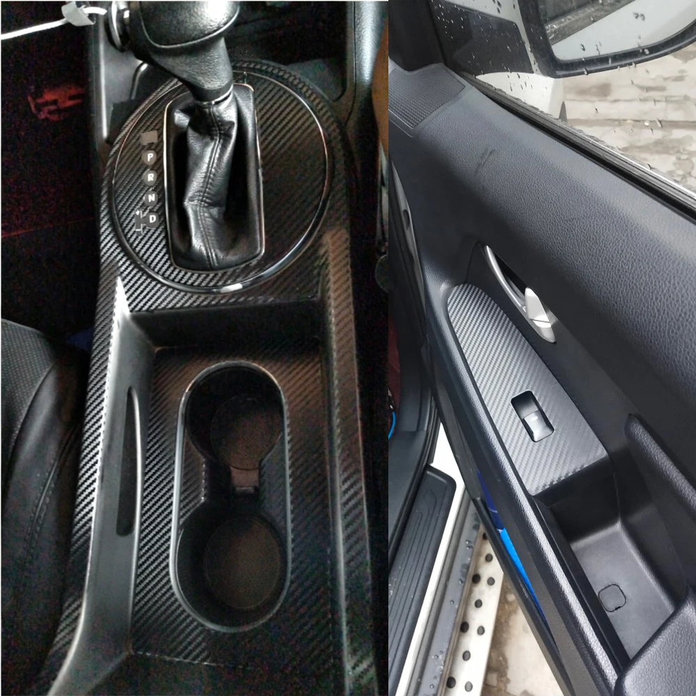 For Kia Sportage R 2010-2016 Car-Styling 3D/5D Carbon Fiber Car Interior Center Console Color Molding Sticker Decals Parts
