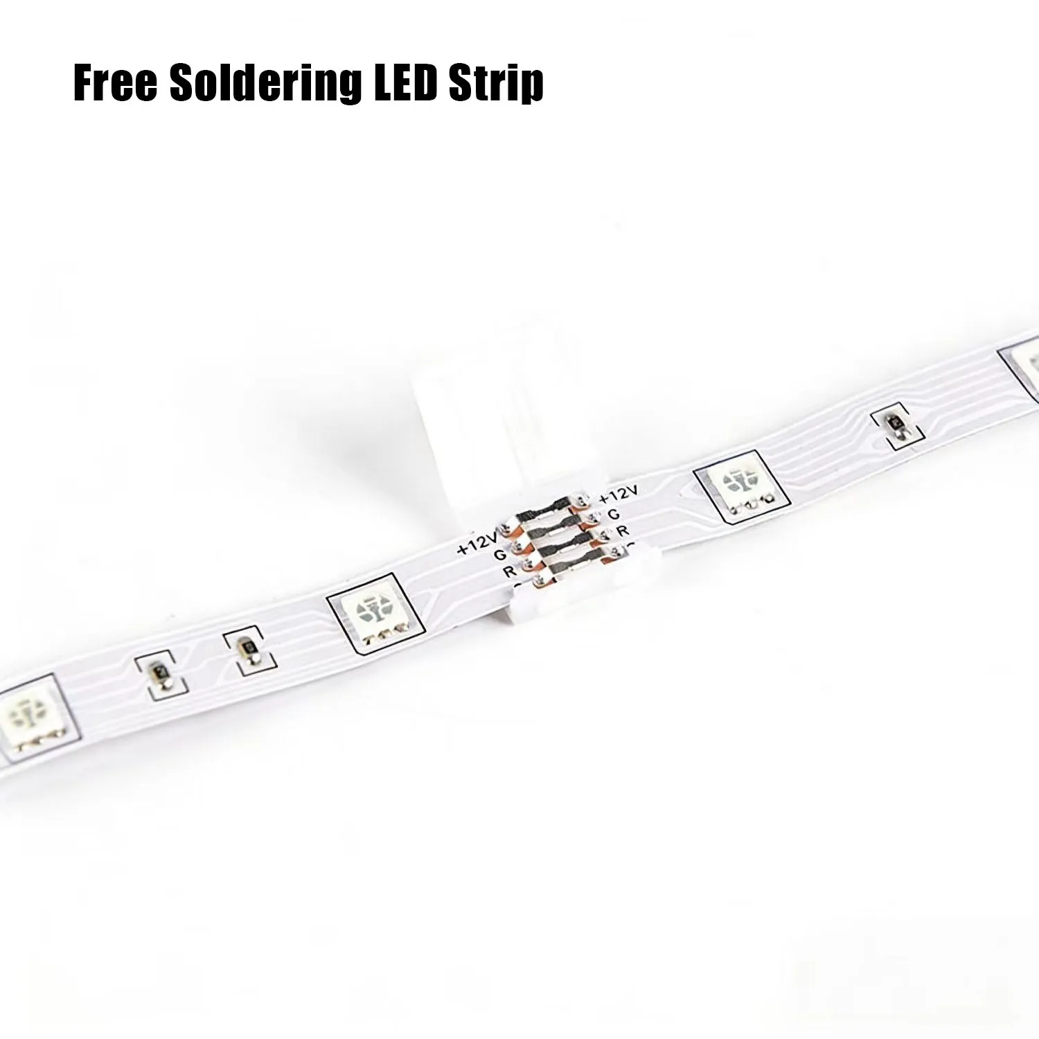 Free Soldering LED Strip Connector L T X Shape 2PIN 3PIN 4PIN 5PIN Corner Connect For 10mm WS2811 WS2812 5050 RGB Light Tape