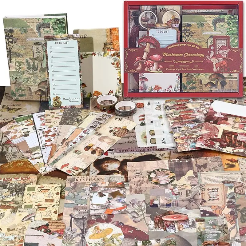 Kit de scrapbooking esthétique vintage A74E pour adolescents et femmes - Thème jungle tranquille