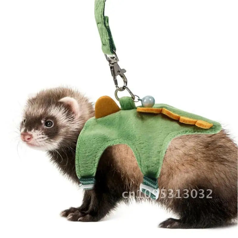 

Hamster Small Pet Harness Rabbit Cartoon Dinosaur Harness Vest Rats Hamster Chest Baby Leash Rope Strap Ferrets Traction