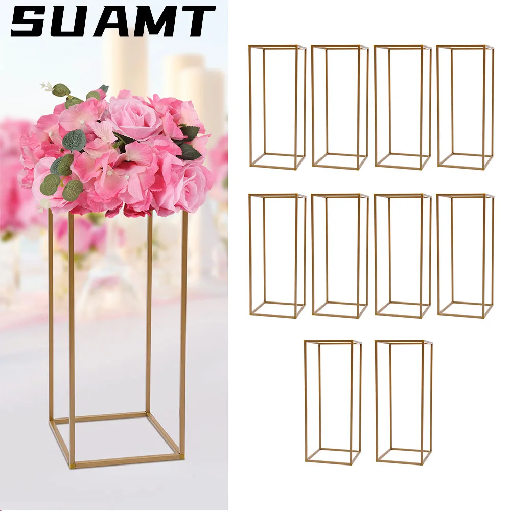 

10Pack Metal Flower Stand for Wedding Table Centerpieces 60cm/80cm Tall for Holiday Birthday Party Banquet Decoration