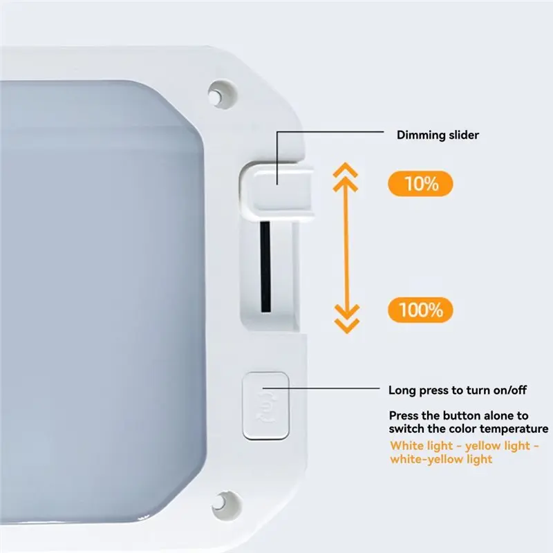 A03Z-RV Ceiling Light LED Camper Light 3 Color Dimmable RV Interior Light With Remote Control