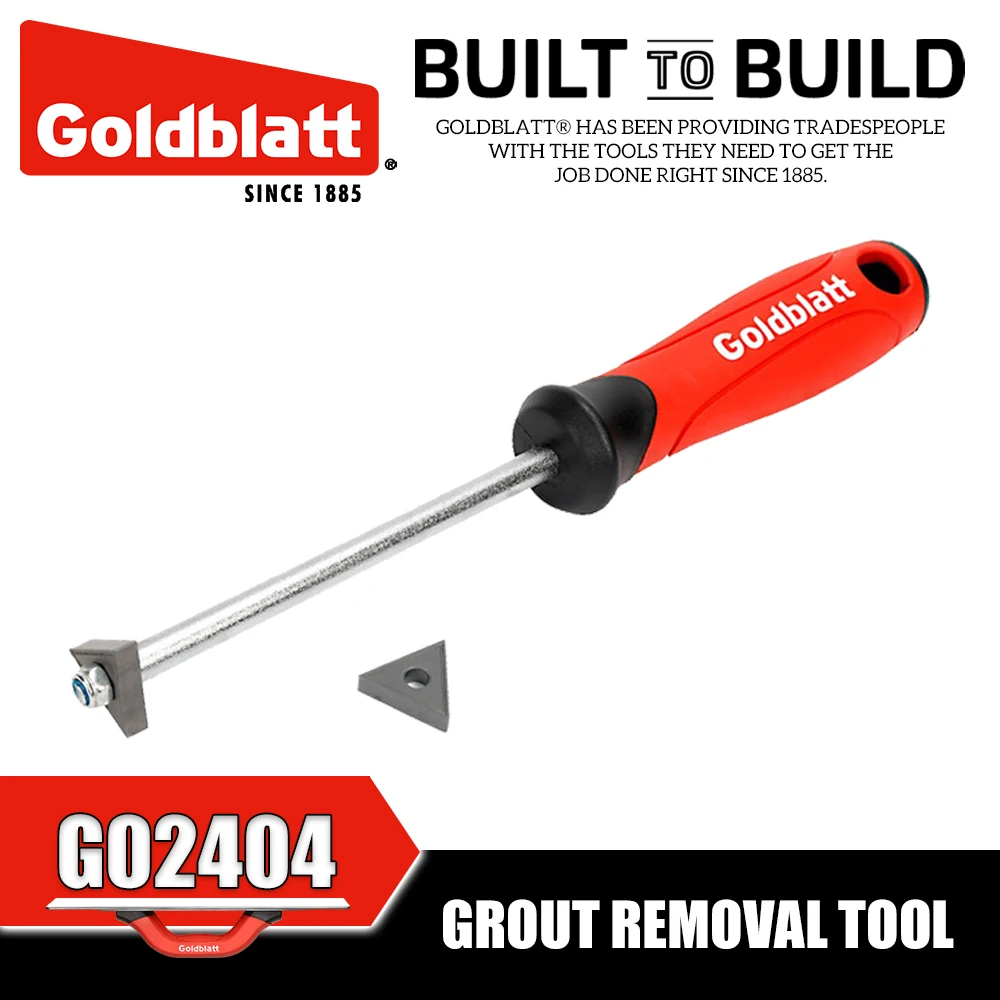 GOLDBLATT G02404 Grout Removal Tool Corner Putty Knife Construction Tools