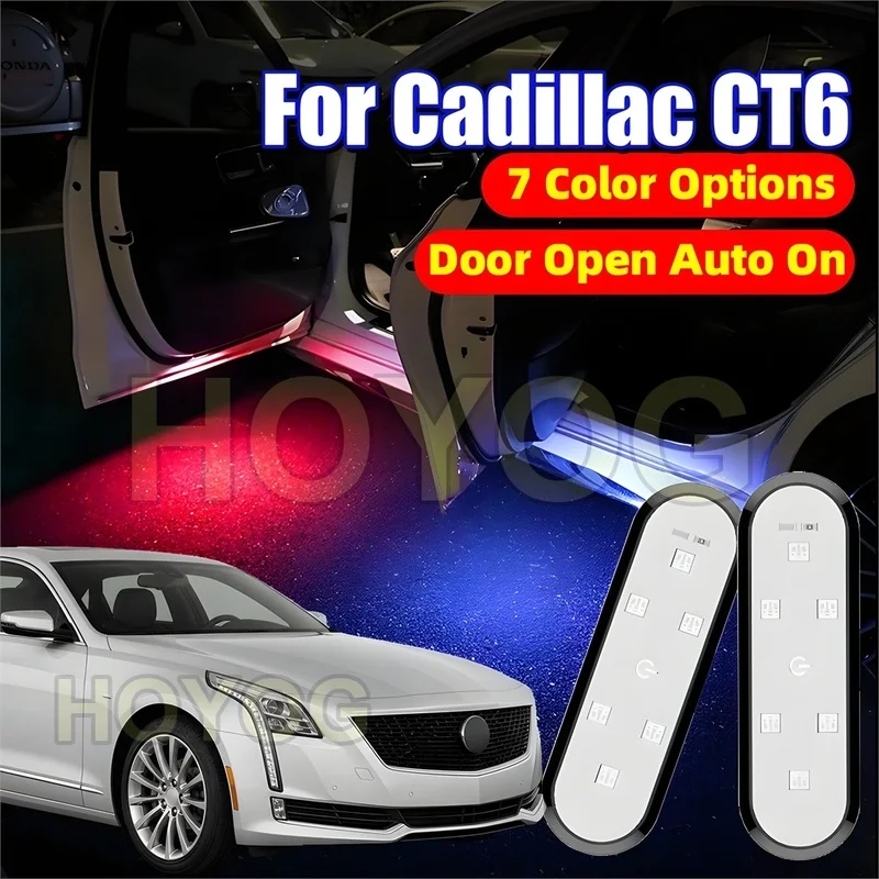 Fit for Cadillac CT6 2016-2020 Wireless Car Door Warning Light for Safer Door Opening with a USB Rechargeable Battery