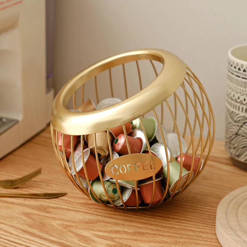 Capsule Coffee Storage Box Room Decorative Tray Coffee Capsule Holder Candy Bowl Interior Home Table Decoration
