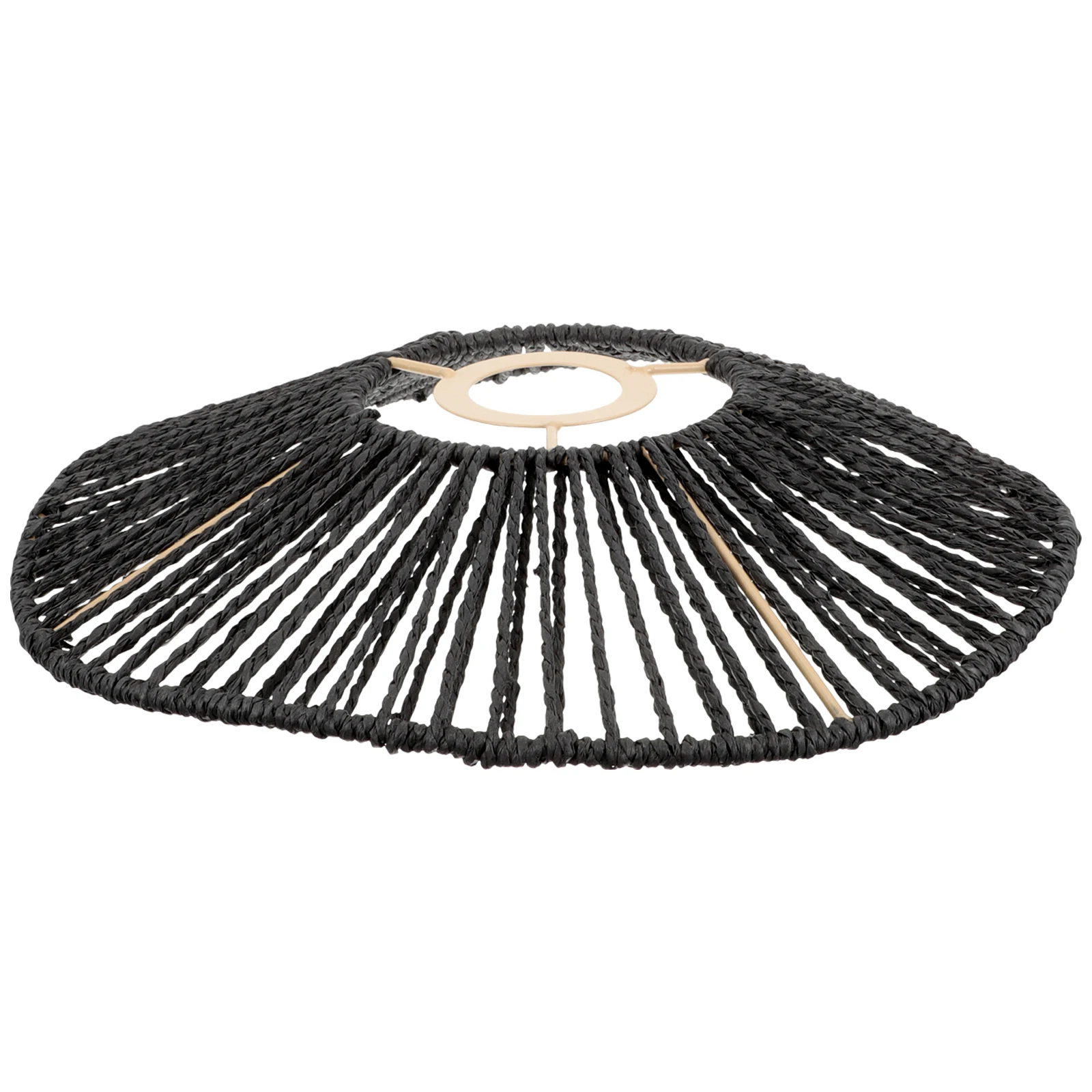

Vintage Style Woven Lampshade Ceiling Lamp Cover Decorative Pendant Light Replacement Paper Rope Material Reusable For Home