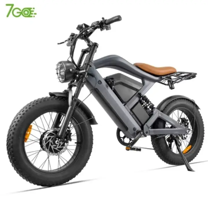 

Mountain All-terrain Electric Bicycle 3000W Motor 52V50AH Battery 20*4.0 Fat Tire Electric Bicycle Urban Electric Motorcycle