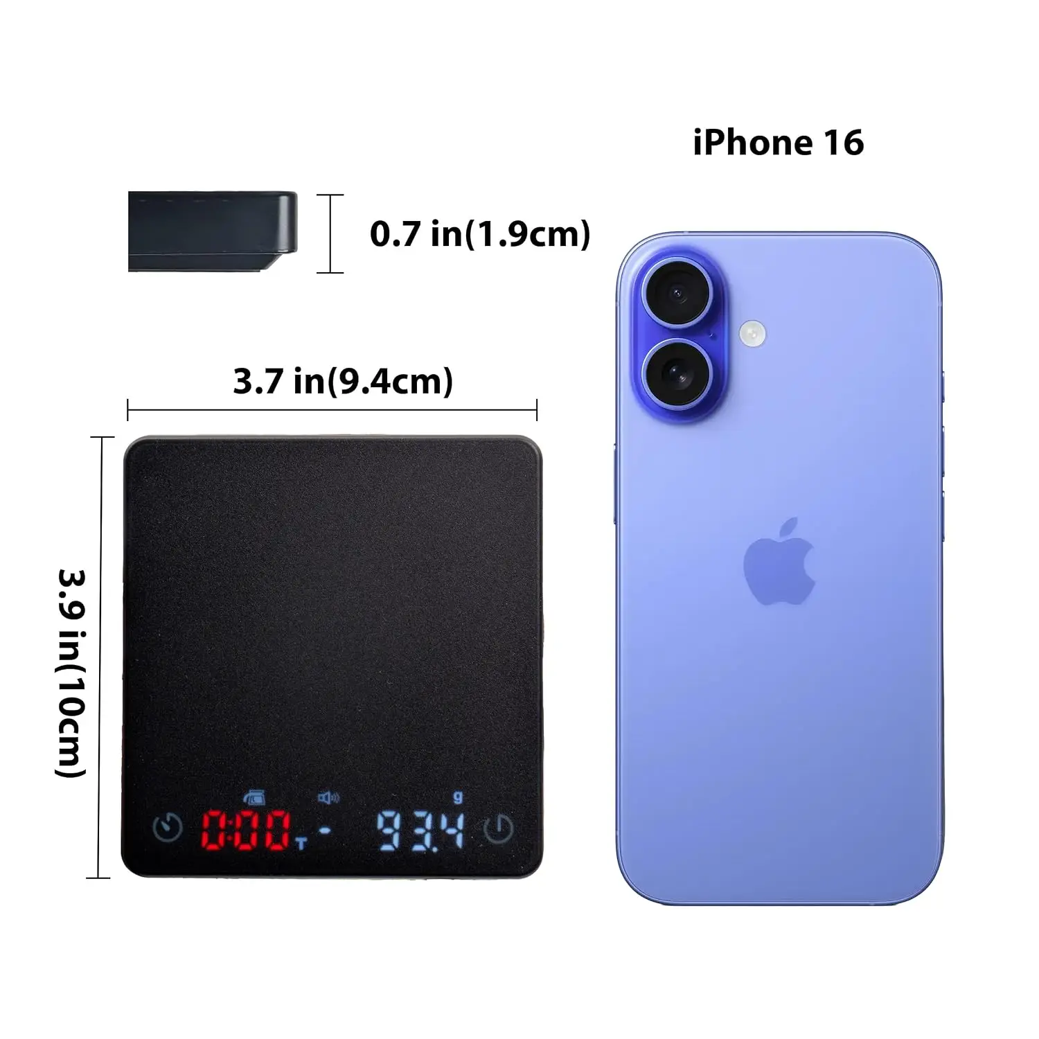 2026 New Coffee Scale With Timer, Espresso Scale With Auto Tare, Touch Sensor And Silicone Cover