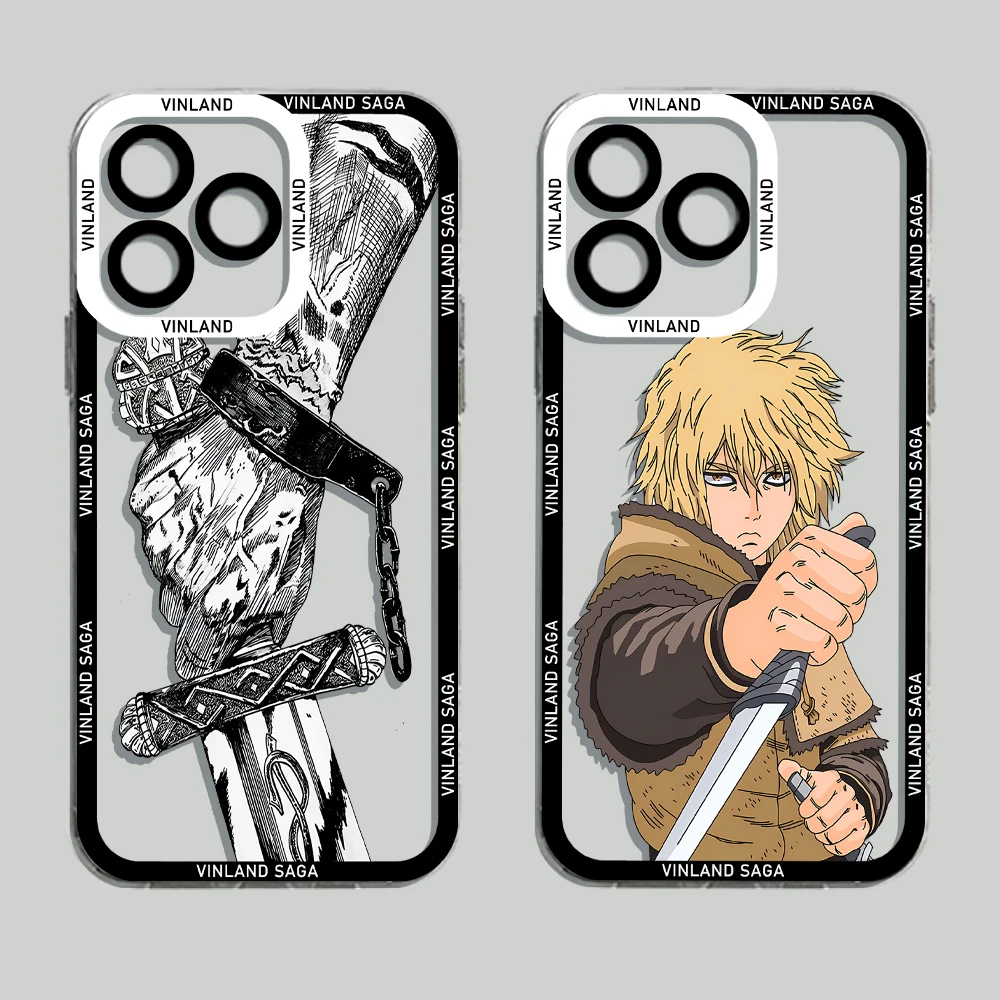 Manga Vinland Saga Phone Case For iPhone 14 13 12 Mini 11 Pro Max X XR XS 7 8 SE 2020 Plus Soft Silicone Transparent Cove