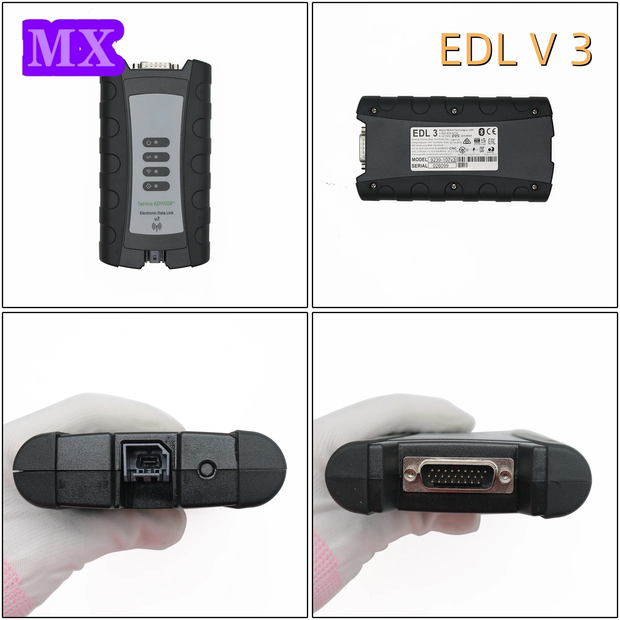 Diagnostic Tools EDL V3 Electronic Data Link.Only one adapter is available for this product.One Year Marranty