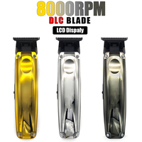 Professional Beard Trimmer for Men with DLC Blade T-Blade Zero Gapped 8000RPM 5W Cordless Hair Trimmer Machine Finishing Machine