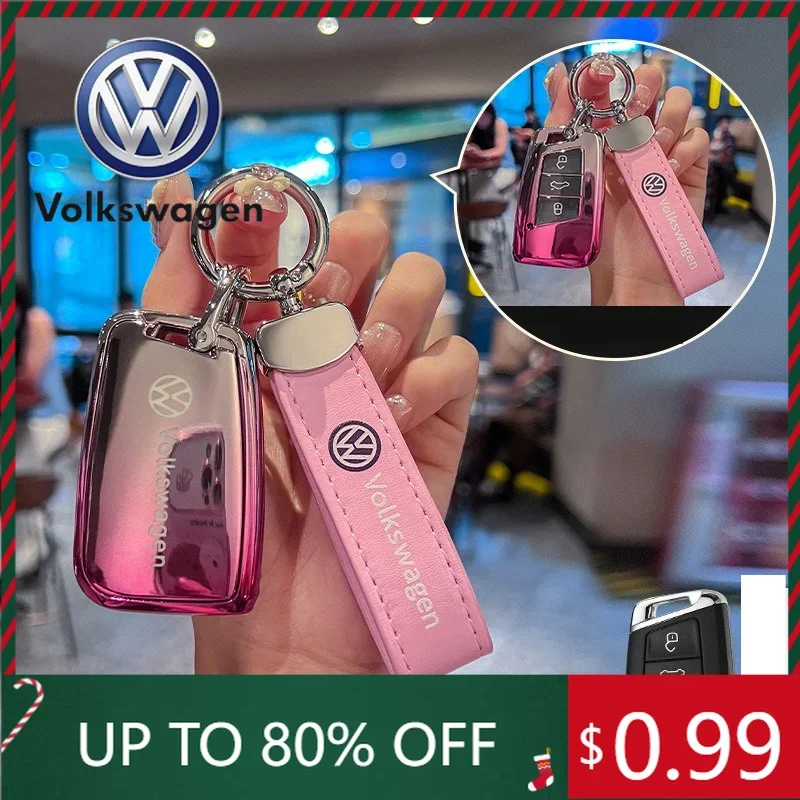 

For VW Volkswagen Jetta MK5 Golf Fashions TPU Car Key Cover Case Holder Shell Protection For VW Volkswagen Magotan Passat B8 Ti