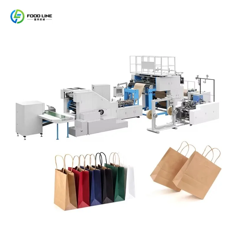 Custom Size Automatic Paper Bag Manufacturing Machine Multi-spec Paper Bag Making Equipment