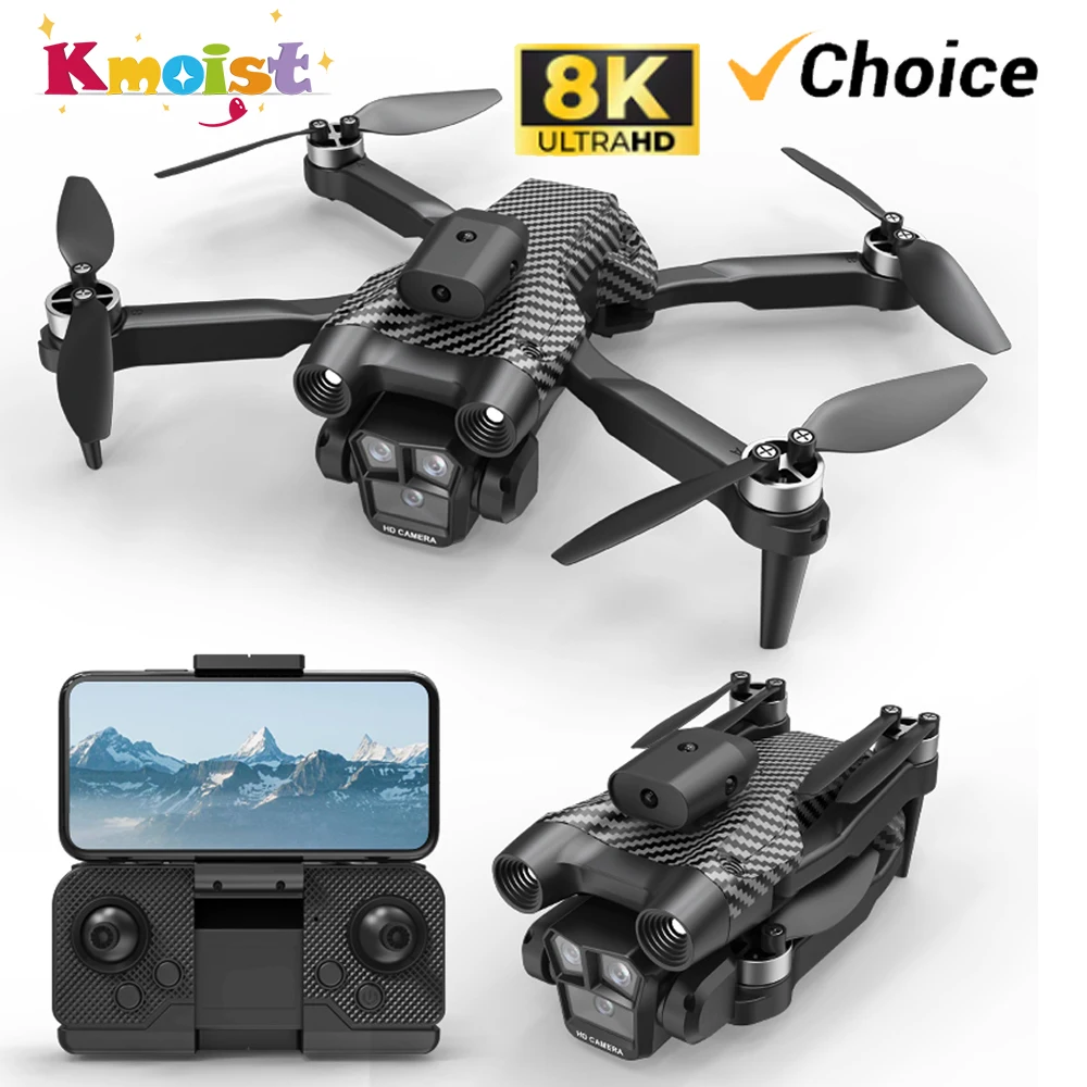 8K HD RC Drone Brushless Aerial Photography WiFi UAV 360 Obstacle Avoidance Quadcopter Gesture Control Aircraft Kids Toys Gifts