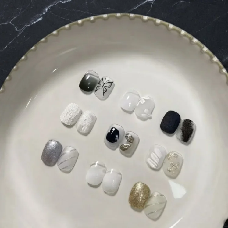 9-Color Solid Nail Polish, black,white Painting Gel, High Saturation Popular Solid Nail Polish, Used for Nail Art image 3