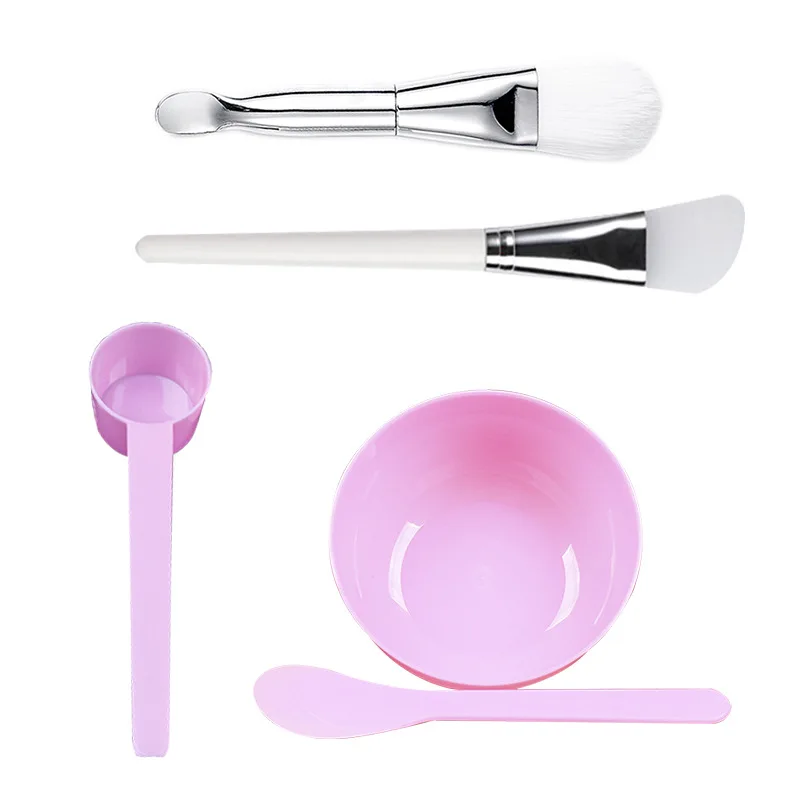 Silicone Mask Brush Beauty Special Soft Brush Double-headed Scoop Mask Bowl Mask Stick Set Rodillo Facial  Limpiador Facial