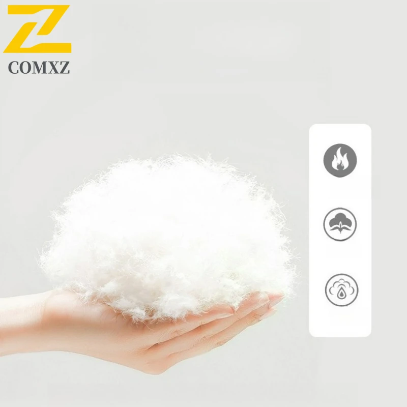 سترة COMXZ الفاخرة للجنسين بلون سادة مع قلنسوة للمشي لمسافات طويلة والسفر معطف طويل دافئ عالي الجودة من ريش البط الأبيض للشتاء #3