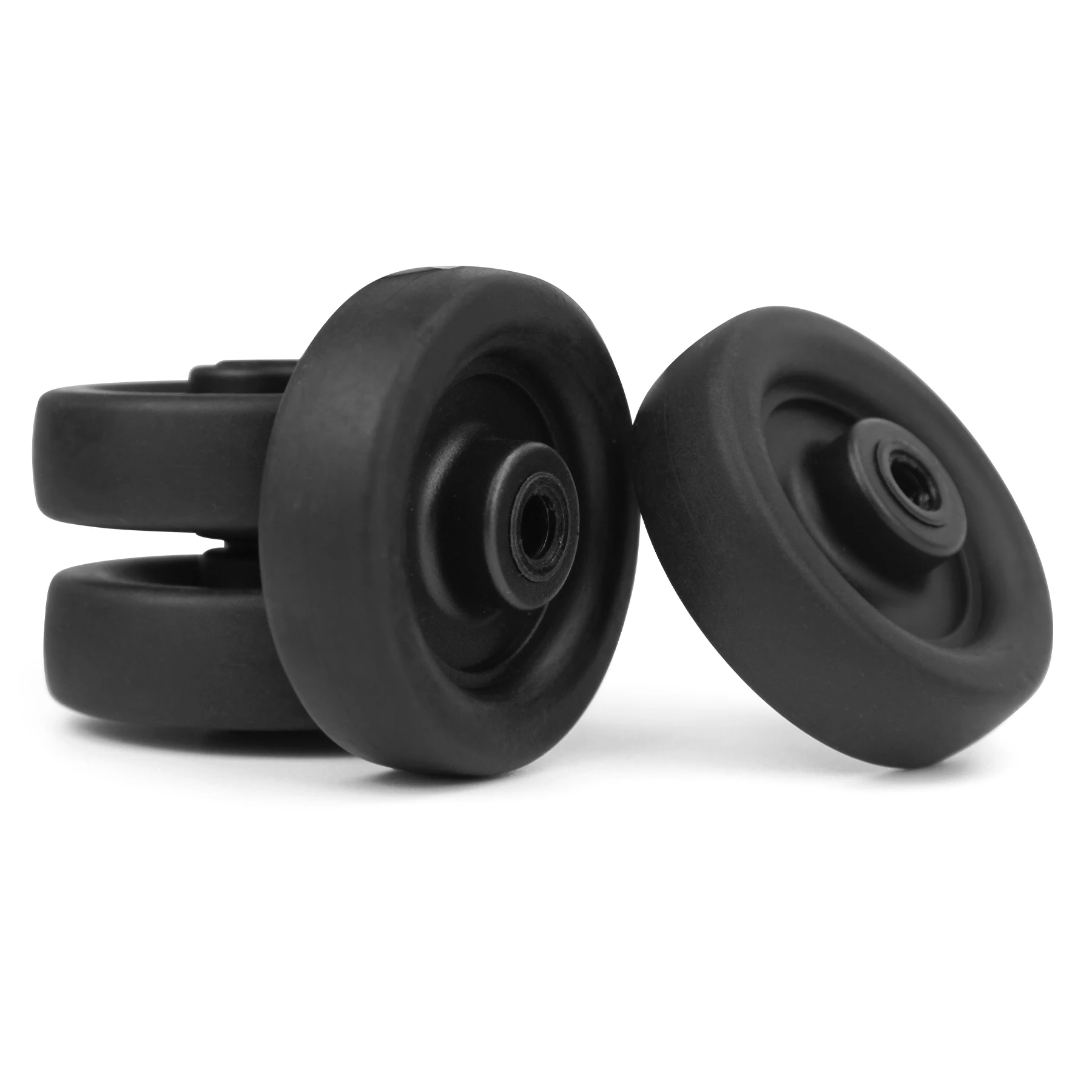 4PCS Black Luggage Wheel Replacement with Screw for Travel Luggage Suitcase Wheels Axles Repair Kit Dia 50mm Caster Wheel Repair
