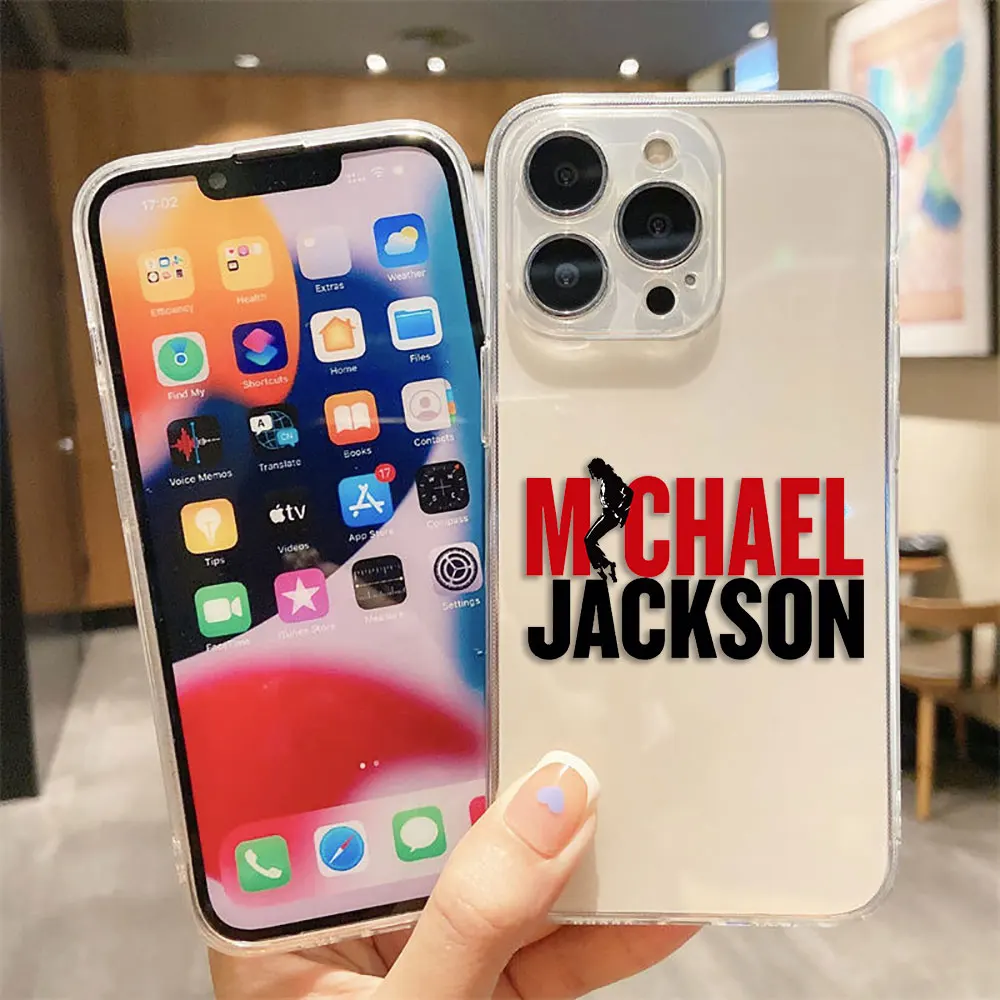 Singer M-Michael J-Jackson Clear Phone Case For Redmi K40 K60 15C 14C 13C 13 12 12C 10 10C 10A 9 9C 9T 9A 8 7 A1 A2 A3 A5 Case