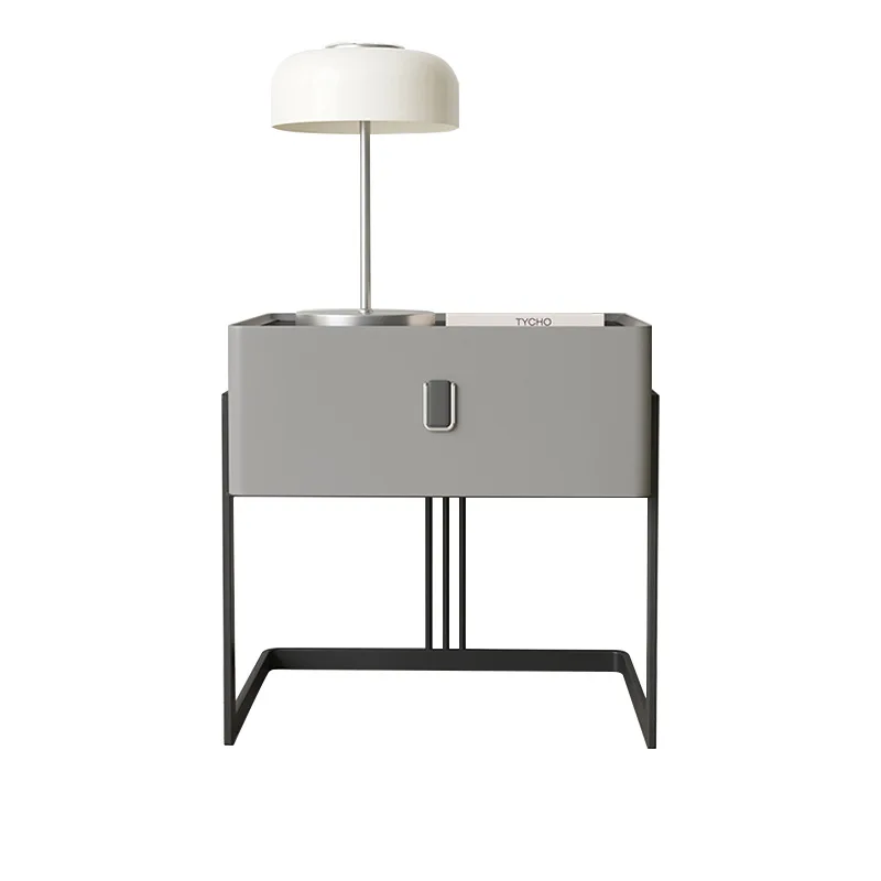 

Cabinet Italian minimalist bedside table bedroom modern minimalist Internet celebrity ins style senior designer 2022 new