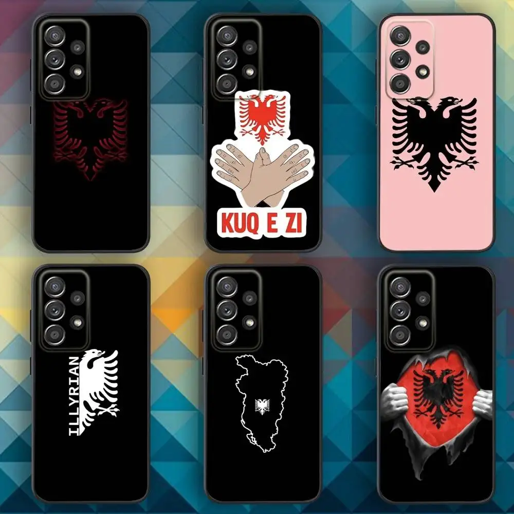 

Albanians Flag Phone Case For Samsung S25,S24,S21,S22,S23,S30,Ultra,S20,Plus,Fe,Lite,Note,10,9,5G Black Cover