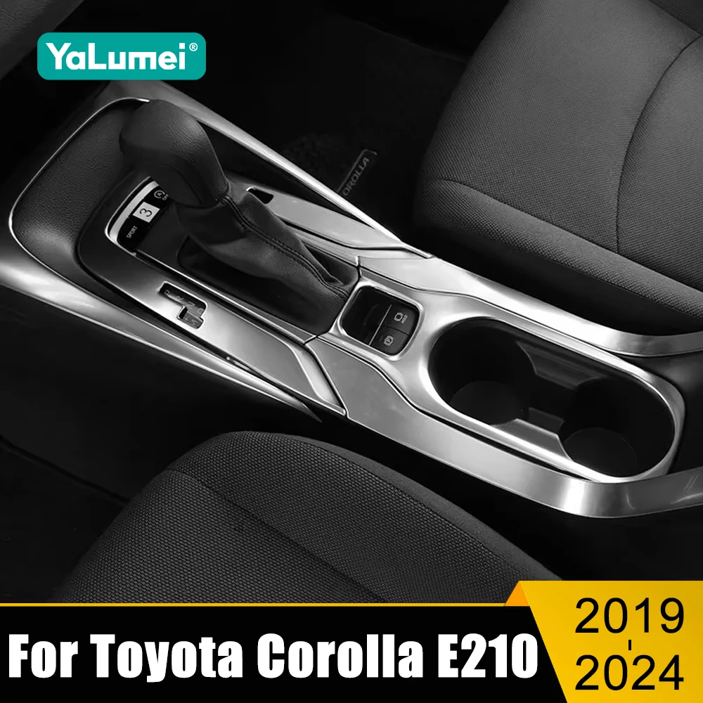 

For Toyota Corolla E210 2019 2020 2021 2022 2023 2024 Stainless Car Console Gearbox Gear Shift Panel Trim Frame Cover Stickers