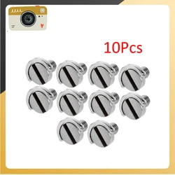 10pcs Camera Screw For Quick Release Plate 1/4 Inch Folding D-Ring Adapter Tripod Monopod Quick Release Plate Camera Screw Kit