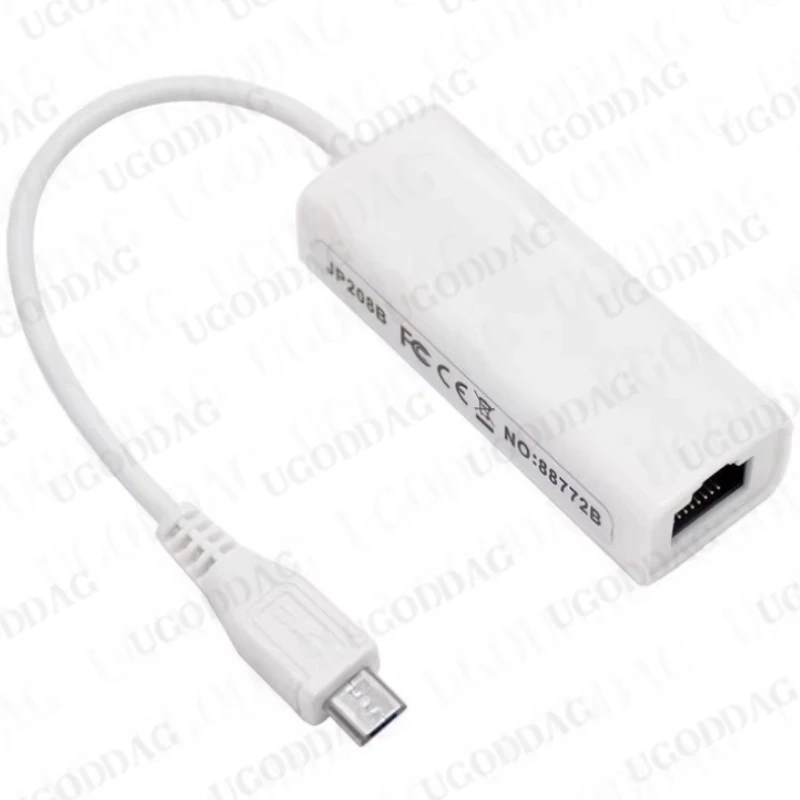 Portable USB 2.0 To RJ45 Network Card 10/100Mbps Micro USB To RJ45 Ethernet Lan Adapter for PC Laptop Windows XP 7 8