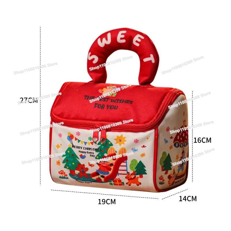 Christmas Eve Small House Carrying Apple Packaging Bags, Peace Fruit Gift Bags