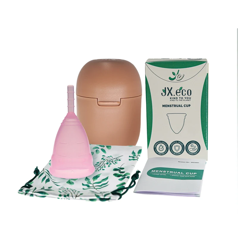 Reusable Copa Menstrual Sterilization Kit Silicone Period Cup with Storage Case Feminine Hygiene Products for Women