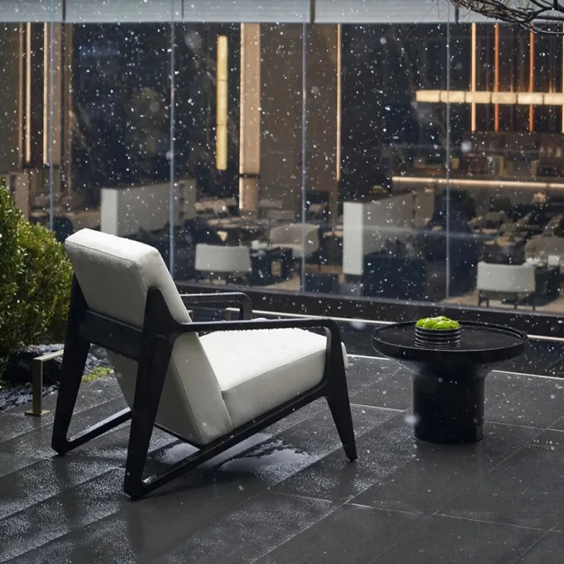 

Outdoor aluminum alloy sofa garden landscape club negotiation reception leisure chair simple villa courtyard sofa