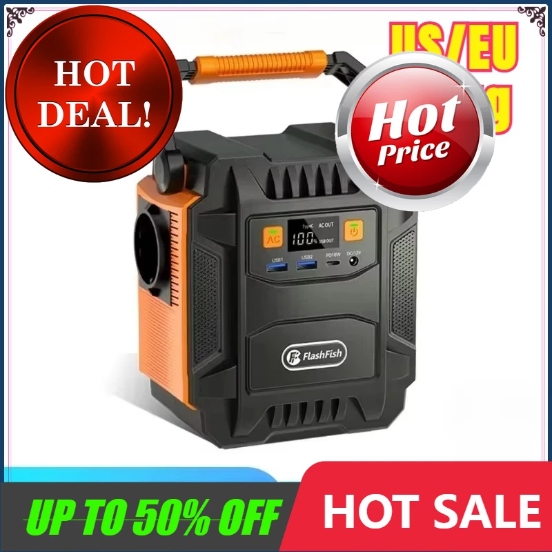 

200W Portable Power Station Equipment 172Wh 230V Solar Generator 110V 48000mAh Power Supply Emergency Energy For Outdoor Camping