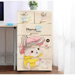 Thickened Drawer Type Storage Cabinet Box Baby and Children's Wardrobe Locker Toy Organizer Chest of Drawers for Home Nursery123