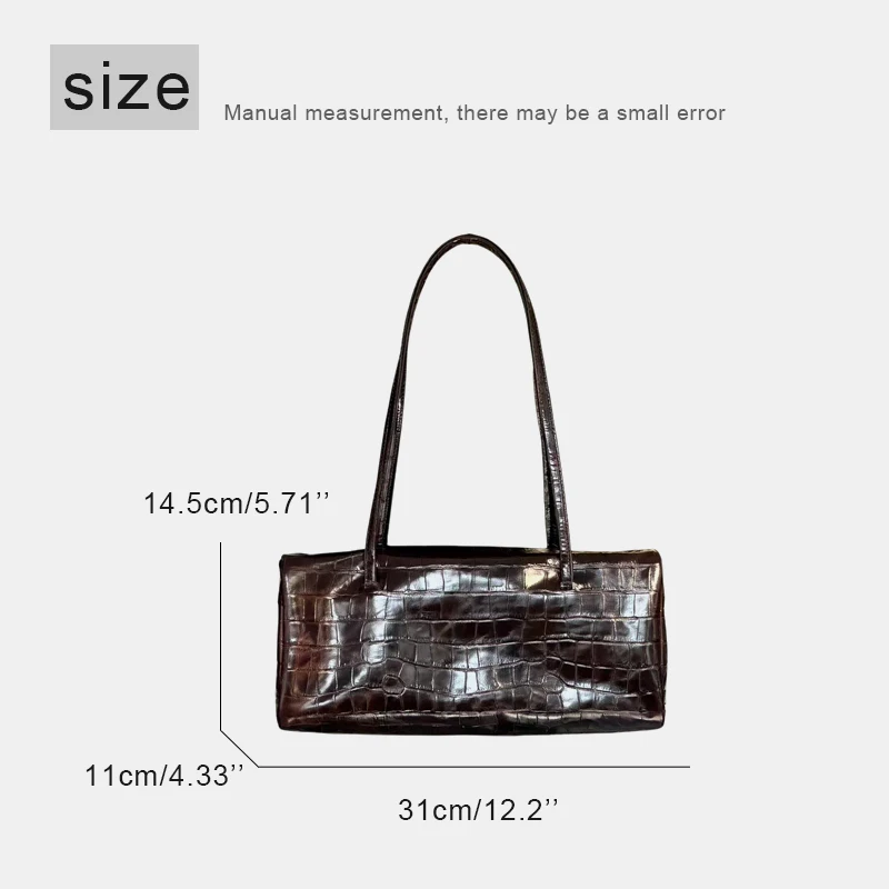 Customize Initials Leather Crocodile Pattern Bag For Women Luxury Designer Handbag Purse 2027 New In Cowhide Top Handle Shoulder