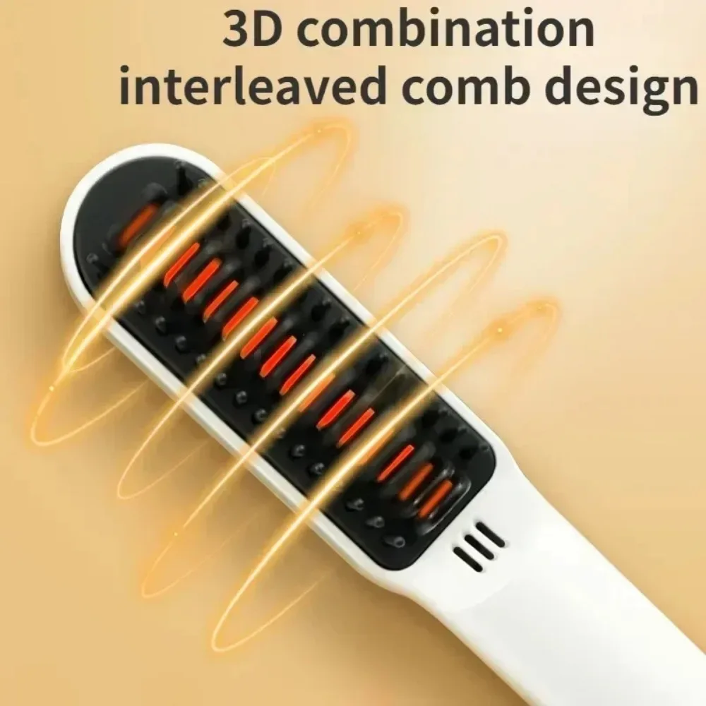 Straight Hair Brush Comb USB Charging Negative Does Not Hurt Hair Comb Mini Portable Small Lazy Electric Comb Straightener