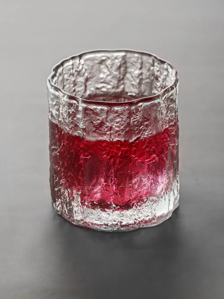 Glacier Pattern Glass Juice Drink Cup Bar Premium Beer Cup