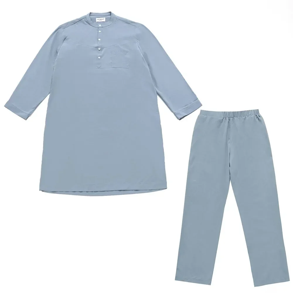 الرجال السعودية جوبا ثوب ثوب قفطان دبي العربية الإسلامية مسلم رداء طويل فستان عباية Dishdasha ملابس رجالي رسمية