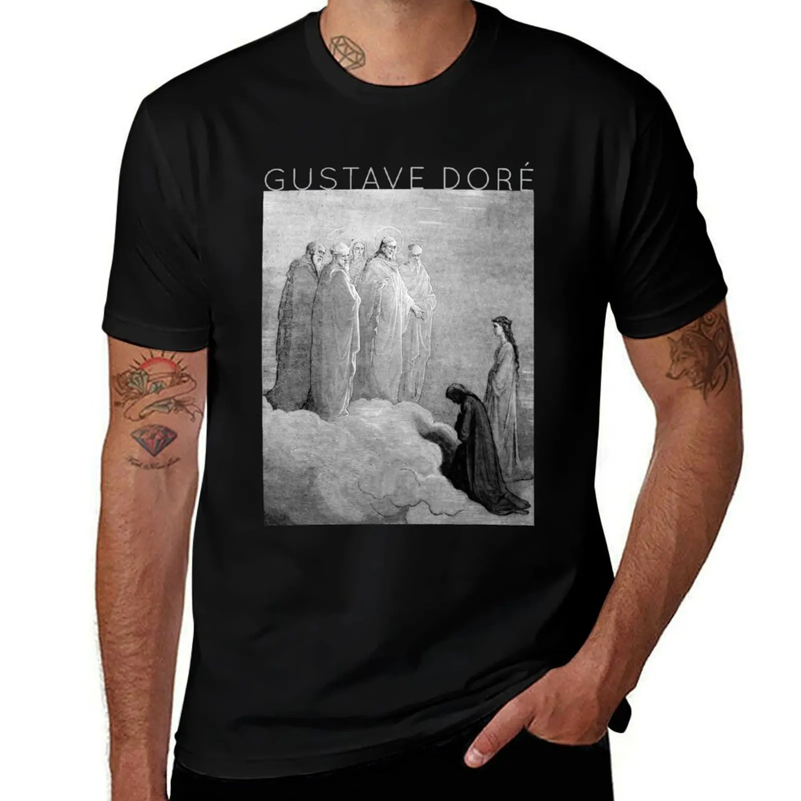 Gustave Doré - Paradiso by Dante Alighieri - San Giovanni T-Shirt street wear oversized plus size men clothing