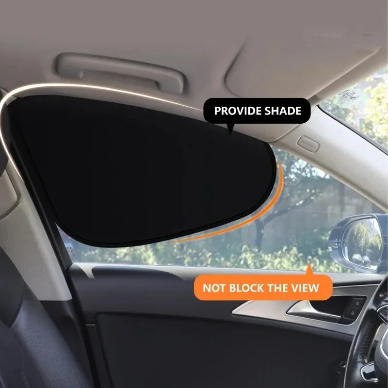 Electrostatic Car Side Window Sun Visor 4-Layer Sun Shade Curtains Anti-Glare UV-Blocker Auto Internal Blocker 99.9% UV New