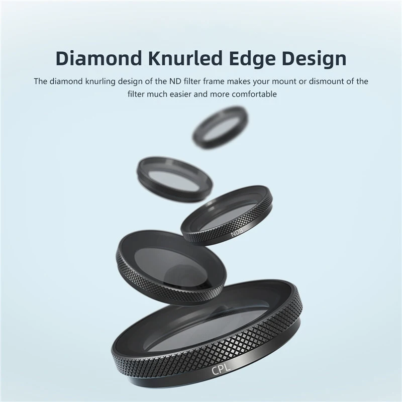 مجموعة فلتر عدسة لـ Insta GO 3S ، ملحق زجاج بصري يعمل بالفوق البنفسجية ، مجموعة ND ، CPL ، ND8 ، ND16 ، ND32 ، ND64