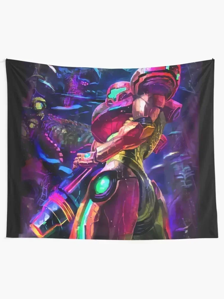 Samus Aran Metroid Tapestry Home Decorators Bedroom Decor Anime Decor Bedrooms Decor Tapestry